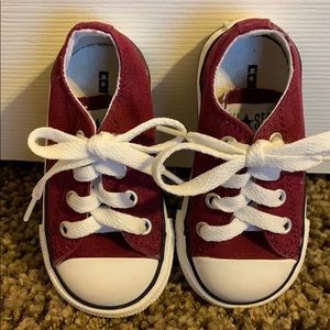 Baby or Toddler Low-Top Converse Ox Blood Red